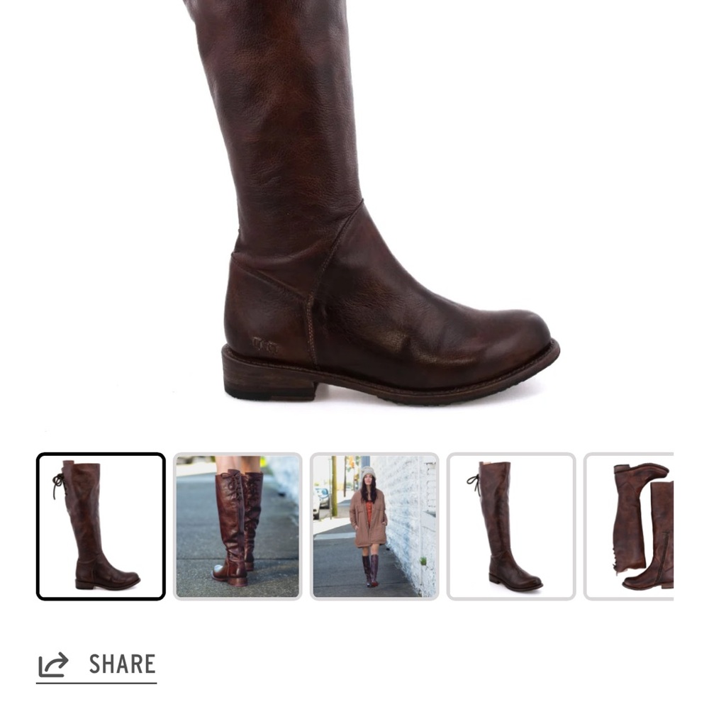BED|STU Rich Chocolate Over the Knee Boots